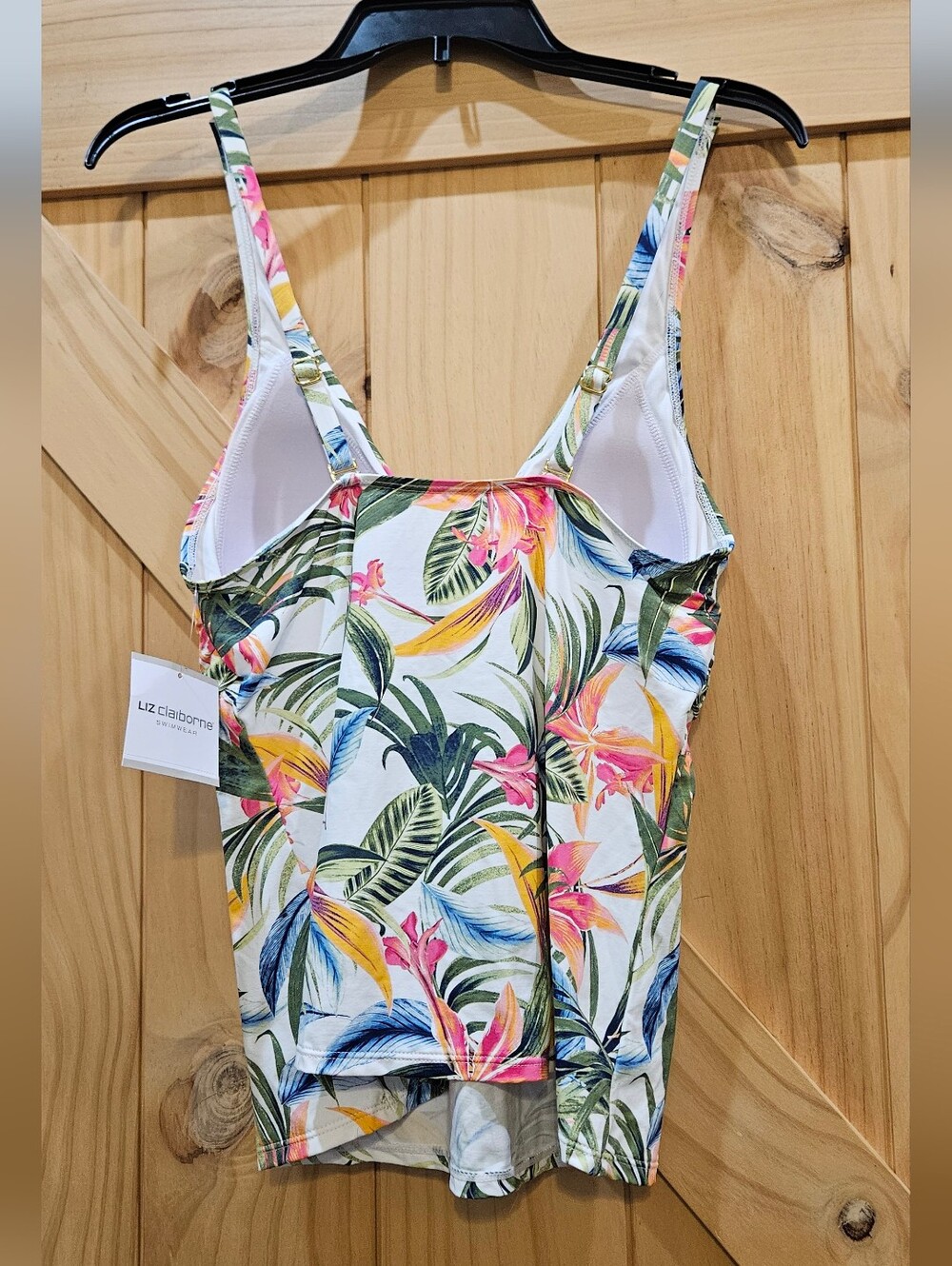NWT | Liz Claiborne Tropical Floral Tankini Swimsuit Set | Large - Picture 4 of 9